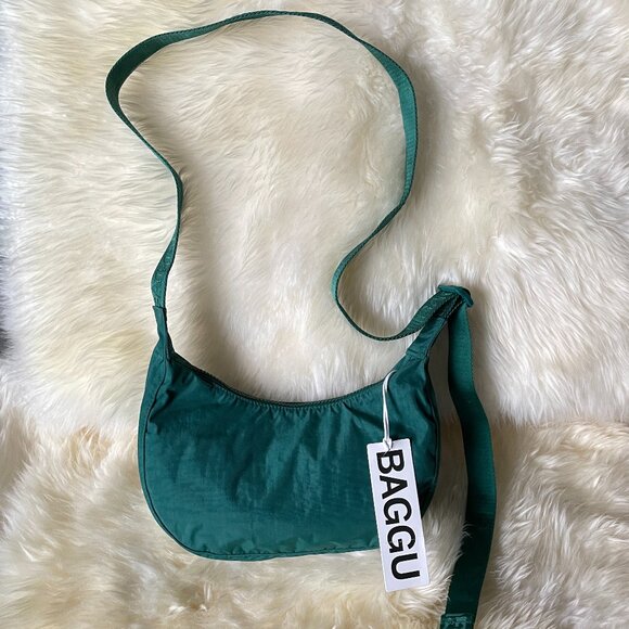NWT Baggu Small Crescent Bag - Cypress - Picture 5 of 10